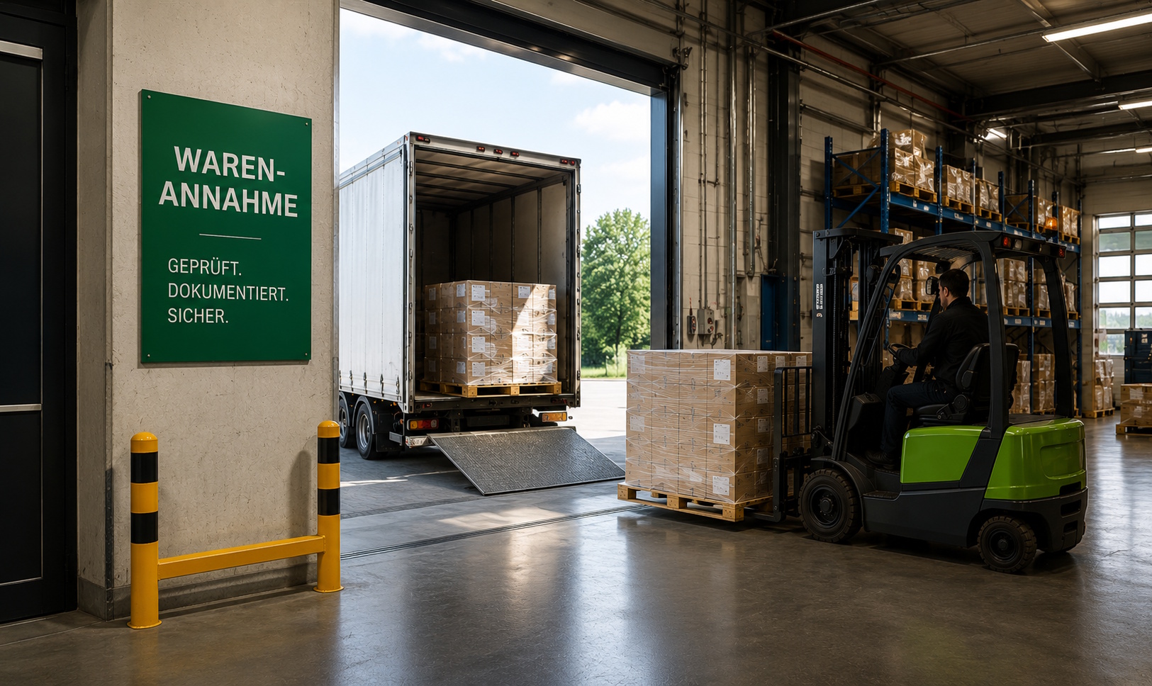 Kontrollierte und dokumentierte Warenannahme bei 24 VIP Logistics Network GmbH