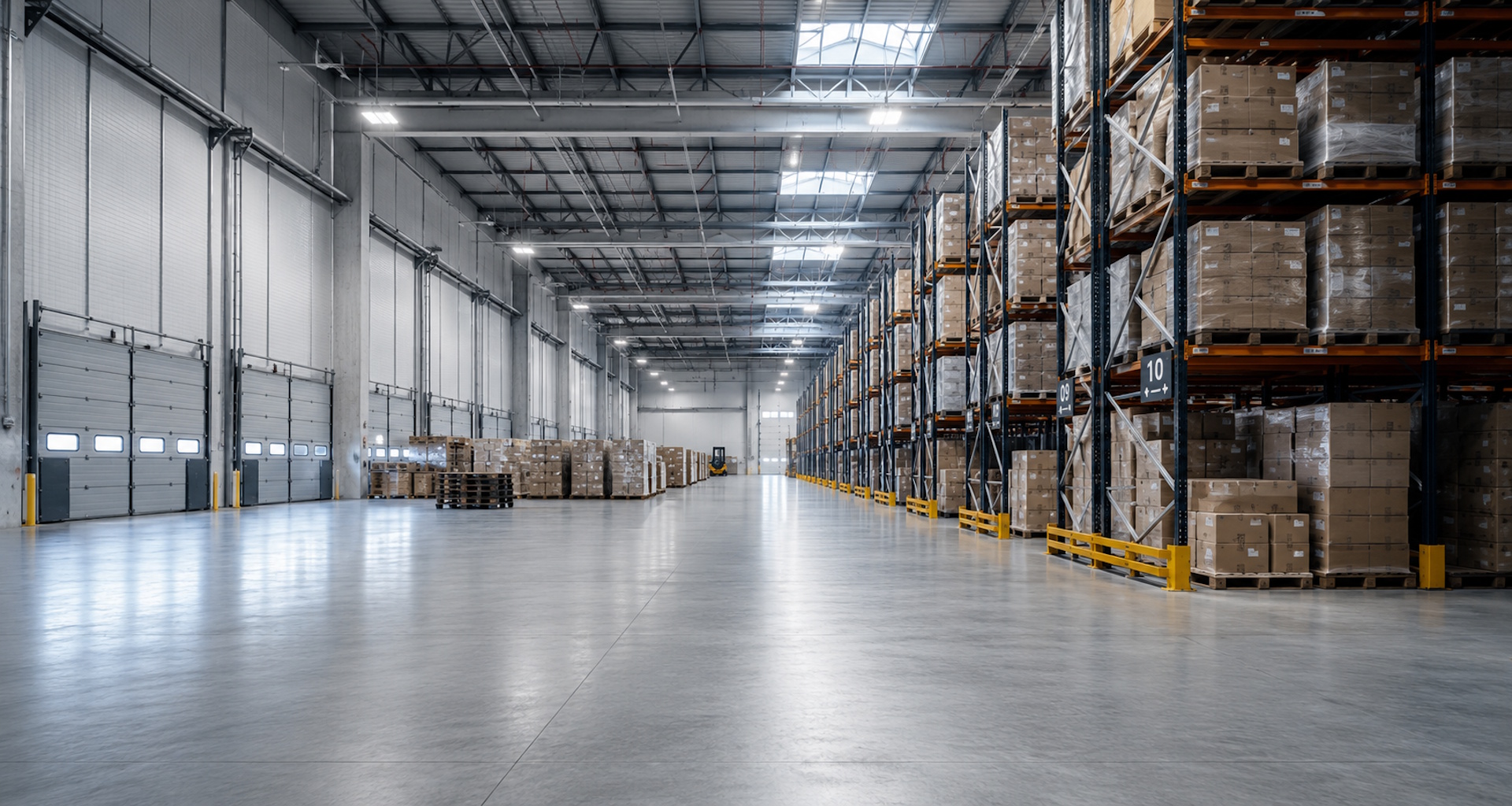 Moderne Lagerhalle von NIL Logistics